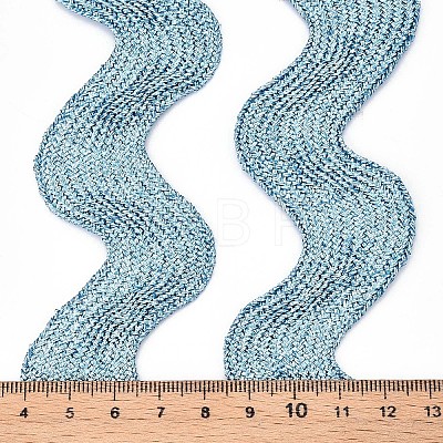 Polyester Wavy Fringe Trim Ribbon SRIB-S050-D04-1-1