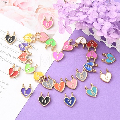 26Pcs 26 Style Alloy Enamel Charms ENAM-YW0002-40-1