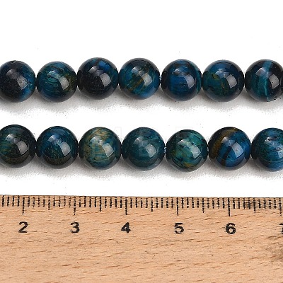 Grade AB Natural Tiger Eye Beads Strands G-F591-18-8mm-02-1