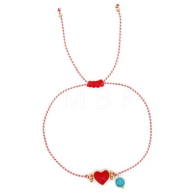 Mother's Day Glass Seed Bead Charm Bracelets SK3516-14-1