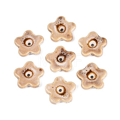 Vintage Handmade Porcelain Beads PORC-Q008-15F-1
