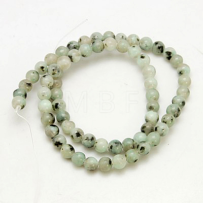 Natural Sesame Jasper/Kiwi Jasper Beads Strands G-G149-10mm-3-1