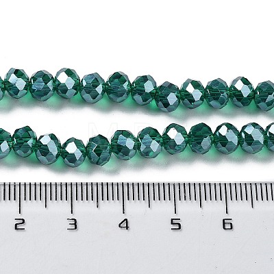 Electroplate Glass Beads Strands EGLA-A034-T6mm-C03-1