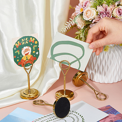 Stainless Steel Table Card Stands Display Holder ODIS-WH0030-290-1