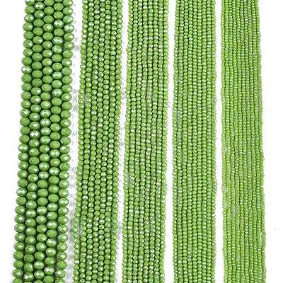 Electroplate Glass Beads Strands LS-EGLA-A044-P1mm-A30-1