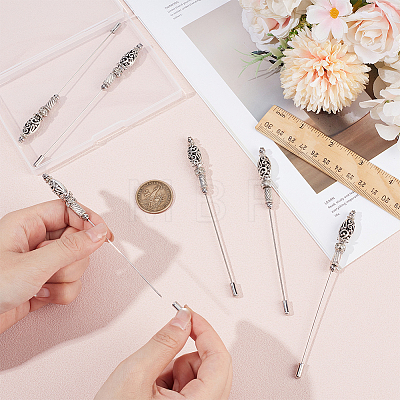 6Pcs Alloy & Brass Brooches AJEW-BC00033-1