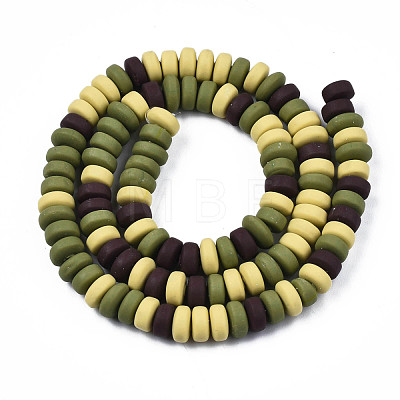 Handmade Polymer Clay Beads Strands CLAY-N008-008W-1