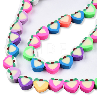 Handmade Polymer Clay Beads Strands CLAY-N008-080-1
