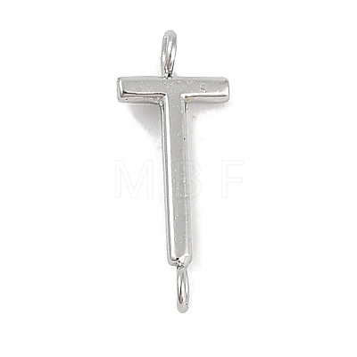 304 Stainless Steel Letter Connector Charms LS-STAS-M108-01P-20-1