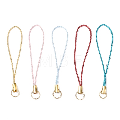 Polyester Metallic Thread for Making Mobile Straps AJEW-JB01374-1