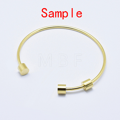 Eco-Friendly 316 Surgical Stainless Steel Cuff Bangle Making STAS-J038-25G-1