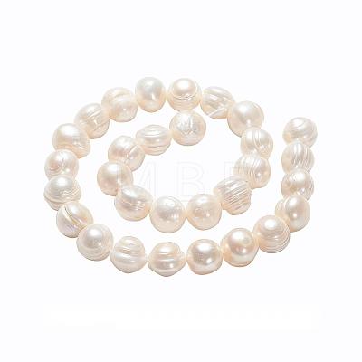 Natural Cultured Freshwater Pearl Beads Strands PEAR-L001-A-07-01-1