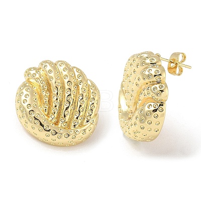 Brass Stud Earrings KK-CBAD851-30G-1