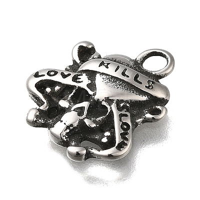 304 Stainless Steel Pendants STAS-L284-47AS-1