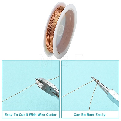 Copper Jewelry Wire CWIR-CW0.5mm-14-1