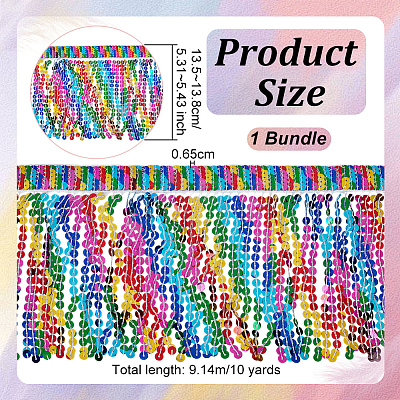 PET Tassel Trim DIY-WH0504-322A-1