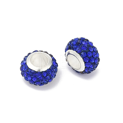 Alloy Rhinestone Clay Pave Beads ALRI-D300-03S-01-1