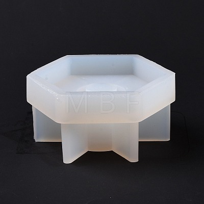 Hexagon Candlestick Food Grade Silicone Molds DIY-D071-04-1