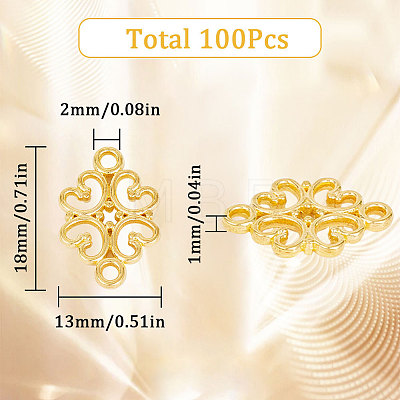 100Pcs Alloy Connector Charms TIBEP-SC0002-40-1