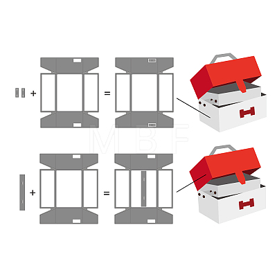 Carbon Steel Cutting Dies Stencils DIY-WH0309-1019-1