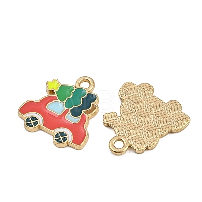 Christmas Themes Alloy Enamel Pendants ENAM-Z023-01G-06-1
