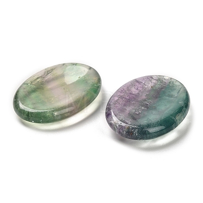 Natural Fluorite Oval Worry Stone G-R487-01E-1