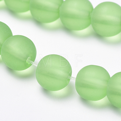 Transparent Glass Beads Strands GLAA-Q064-02-10mm-1