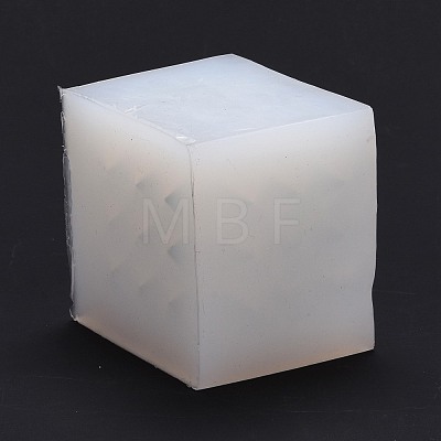 Cuboid DIY Candle Food Grade Silicone Molds with Diamond Shape Ball DIY-B034-12-1