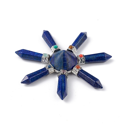 Chakra Natural Lapis Lazuli Energy Tower Pyramid G-L524-08P-06-1