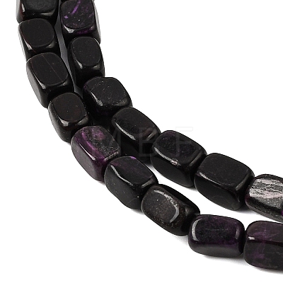 Natural Dyed White Jade(Imitation Charoite) Beads Strands GG-CBA0743-D02-02-1