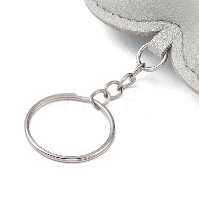 PU Leather Keychain AJEW-L032-01E-1