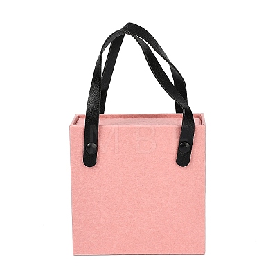 PU Jewelry Set Drawer Boxes with Square Sponge Inside and Texture Paper Rectangle Jewelry Bags LS-ABAG-B009-02D-1