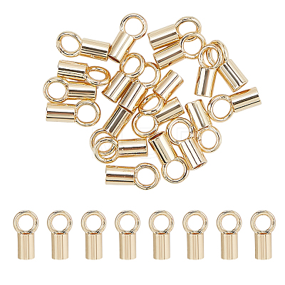 Brass Cord Ends KK-WH0108-58-1
