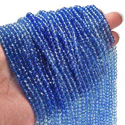 Transparent Painted Glass Beads Strands DGLA-A034-T3mm-A01-1