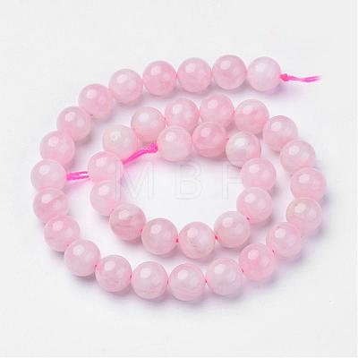 Natural Rose Quartz Beads Strands G-D809-21-10mm-1