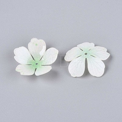 Flower Acrylic Bead Caps SACR-T017-51D-1