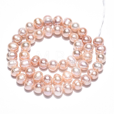 Natural Cultured Freshwater Pearl Beads Strands PEAR-N013-06-A-01-1