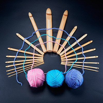 BENECREAT Bamboo Crochet Hooks TOOL-BC0005-01-1