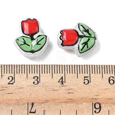 Transparent Glass Enamel Beads LAMP-C023-01F-1