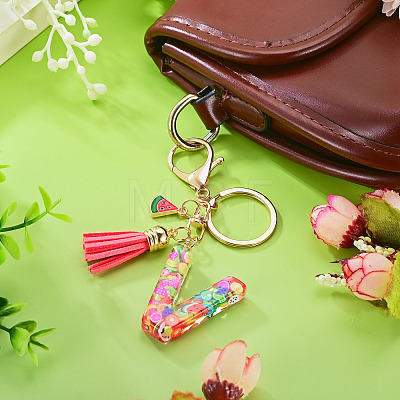 Fruit Series Letter Resin Keychains KEYC-TAC0033-02V-1
