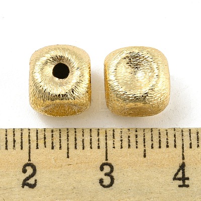 Brass Textured Beads KK-P258-04B-G-1