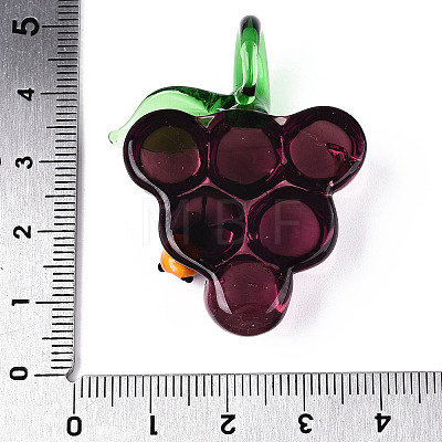 Handmade Lampwork Pendants LAMP-N034-14E-1