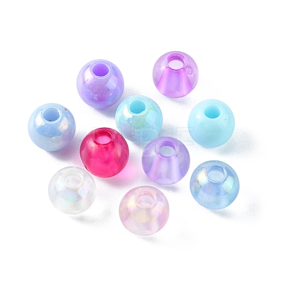 120G 24 Style Transparent & Opaque Acrylic Beads OACR-FS0001-21-1