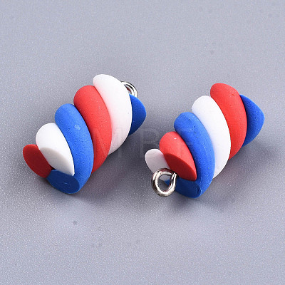 Handmade Polymer Clay Charms CLAY-T016-83I-1