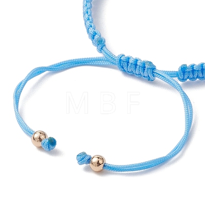 Polyester Braided Bead Bracelet Making AJEW-JB01250-05-1