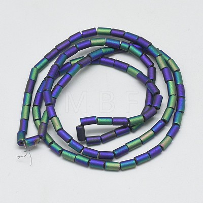 Electroplate Glass Beads Strands EGLA-Q080-09-1