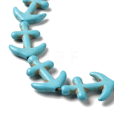 Synthetic Turquoise Dyed Beads Strands X-G-E594-07-1