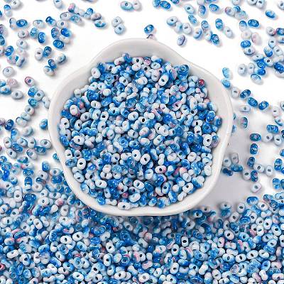 Baking Paint Glass Seed Beads SEED-C003-01F-1