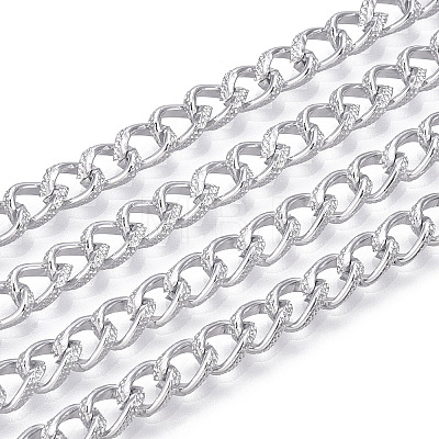Aluminium Textured Curb Chains CHA-T001-42S-1