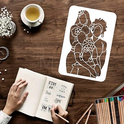 Plastic Reusable Drawing Painting Stencils Templates DIY-WH0202-344-1